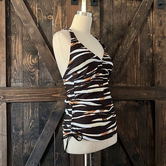 Silhouette Tankini halter  Top Sz-10 - Picture 2 of 10